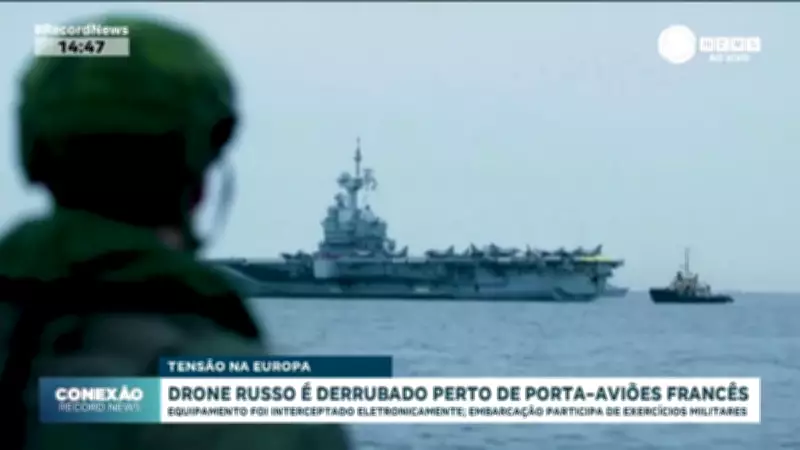 Suécia derruba drone russo próximo a porta-aviões francês durante exercícios militares