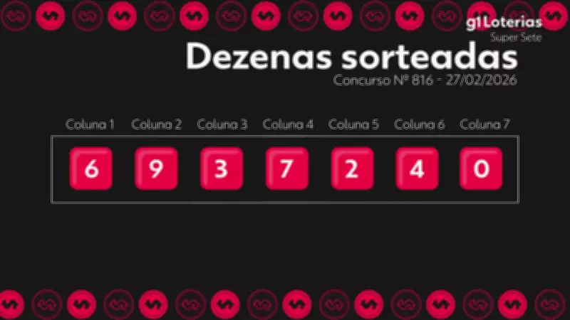 Super Sete: Concurso 816 não teve ganhador do prêmio principal de R$ 2,9 milhões