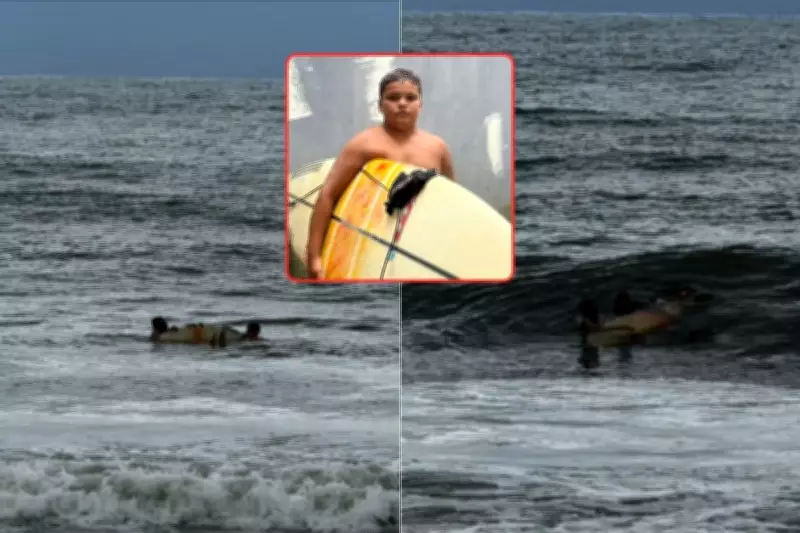 Surfista de 10 anos salva casal de turistas de afogamento em praia de Guarujá, SP
