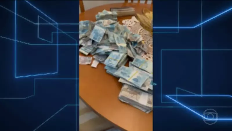 Suspeito joga mala com R$ 429 mil pela janela durante operação da PF em Balneário Camboriú