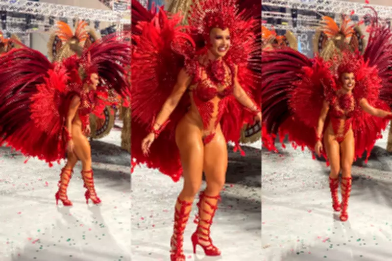 Tapa-sexo de Virginia Fonseca descola durante desfile da Grande Rio