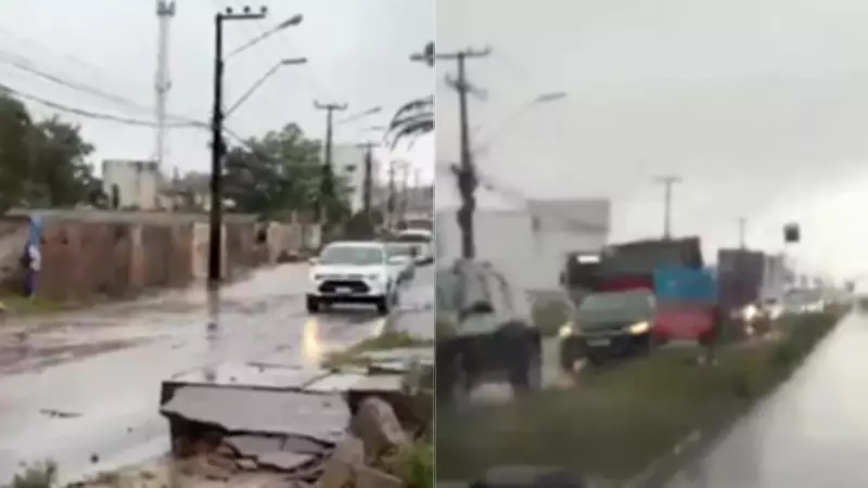 Temporal causa alagamentos e transtornos na Grande Ilha de São Luís, Maranhão