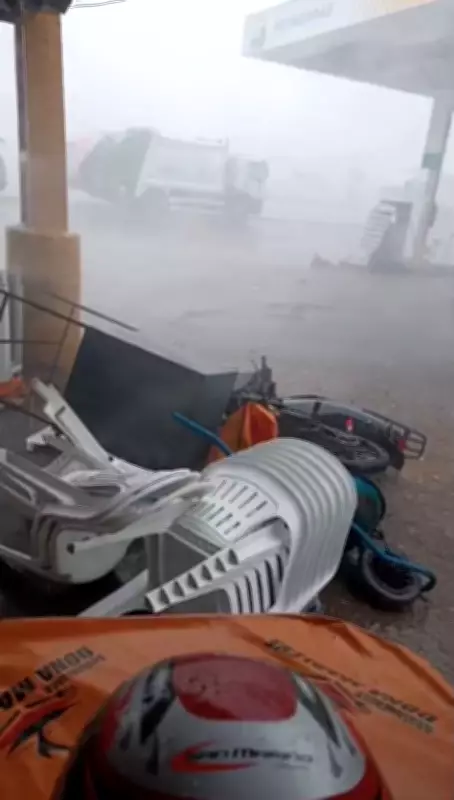 Temporal com rajadas de vento causa estragos em Cabrobó e cancela evento carnavalesco