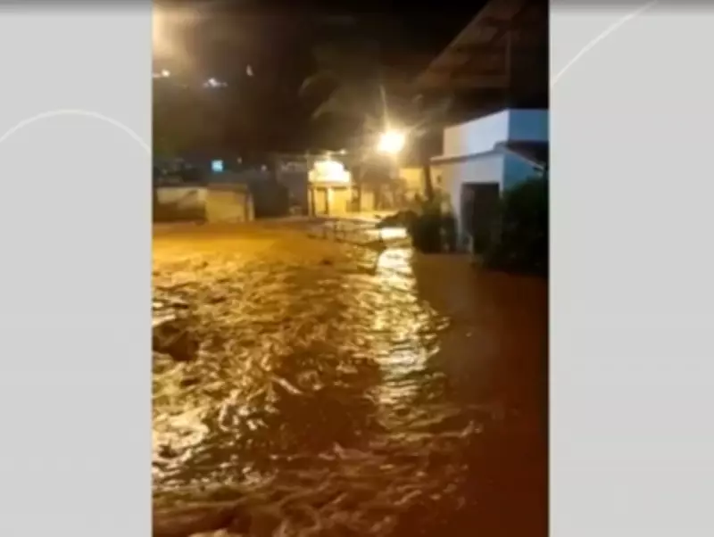 Temporal intenso volta a causar alagamentos e danos na Região Serrana do Rio