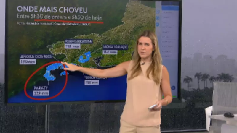 Temporal no Rio de Janeiro deixa 375 desalojados em Angra dos Reis e causa estragos em Paraty