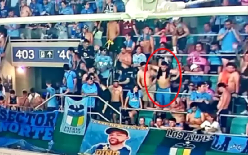 Torcedor do O'Higgins é preso após imitar macaco em jogo contra o Bahia na Libertadores