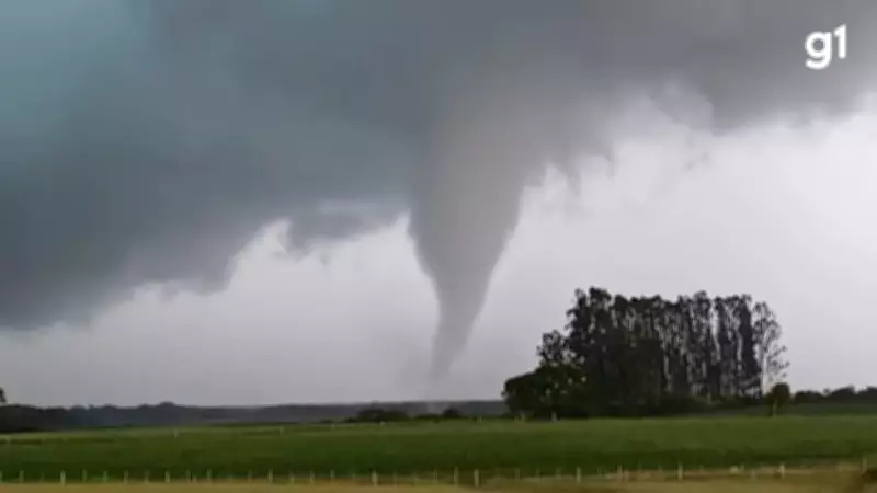 Tornado é registrado por moradores no interior do Rio Grande do Sul