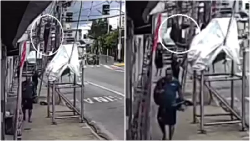 Trabalhador sofre choque elétrico e despenca de escada durante montagem do Carnaval em Fortaleza