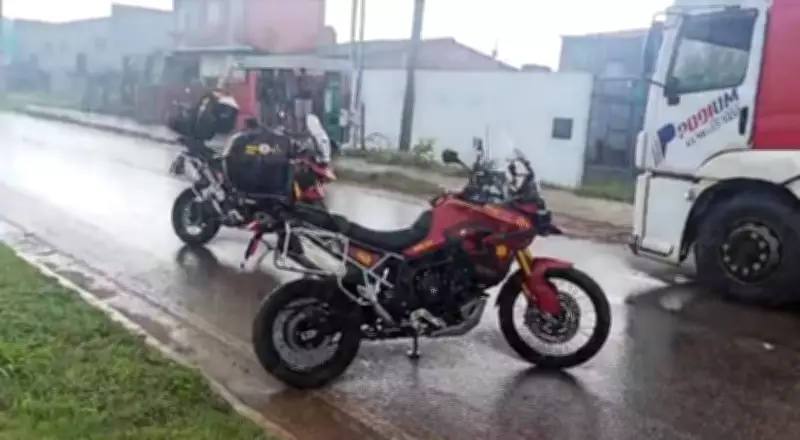 Trabalhador sofre grave descarga elétrica ao tentar desenroscar fiação de caminhão com vassoura em Cuiabá