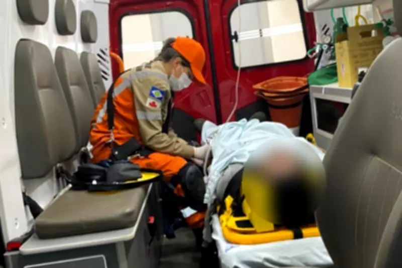 Trabalhador sofre queda de 4 metros em telhado de construção em Mato Grosso