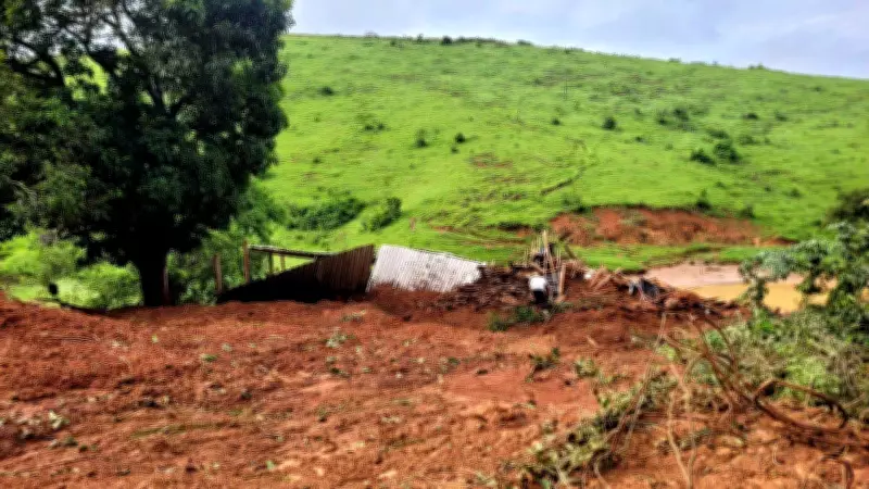 Tragédia em Eugenópolis: Família de quatro pessoas morre soterrada após deslizamento de terra