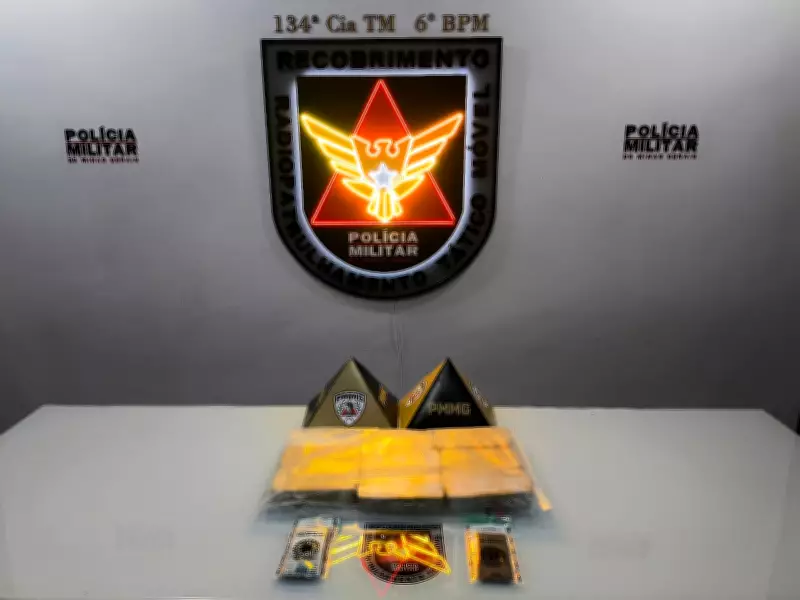 Trio é preso com oito barras de cocaína após perseguição em Governador Valadares