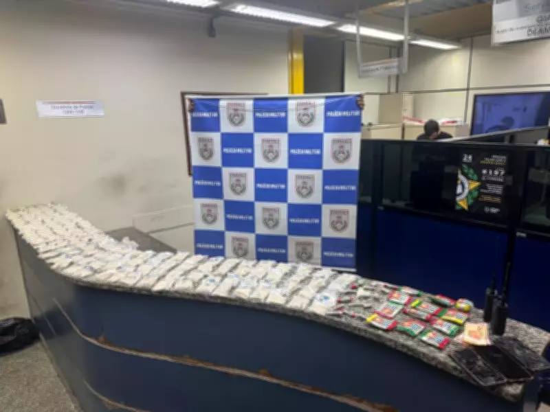 Três são presos com drogas e tentativa de fuga termina em disparo em Barra Mansa