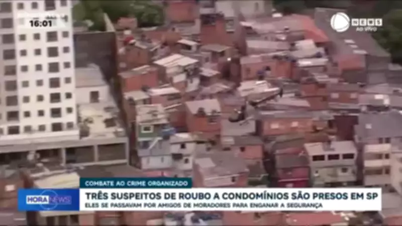 Três suspeitos de roubo a condomínios são presos em São Paulo após se passarem por amigos de moradores