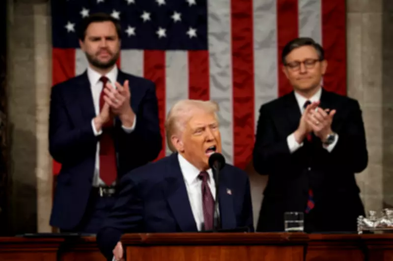 Trump discursa sobre Estado da União com foco em Irã, economia e base eleitoral