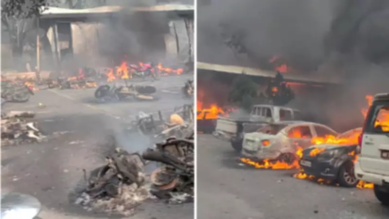 Vídeo de carros em chamas no Nepal é falsamente atribuído à morte de traficante El Mencho no México