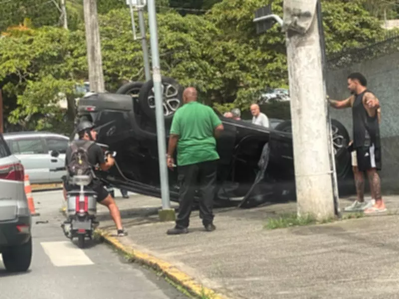 Vereador de Nova Friburgo sofre acidente grave com capotamento na Via Expressa