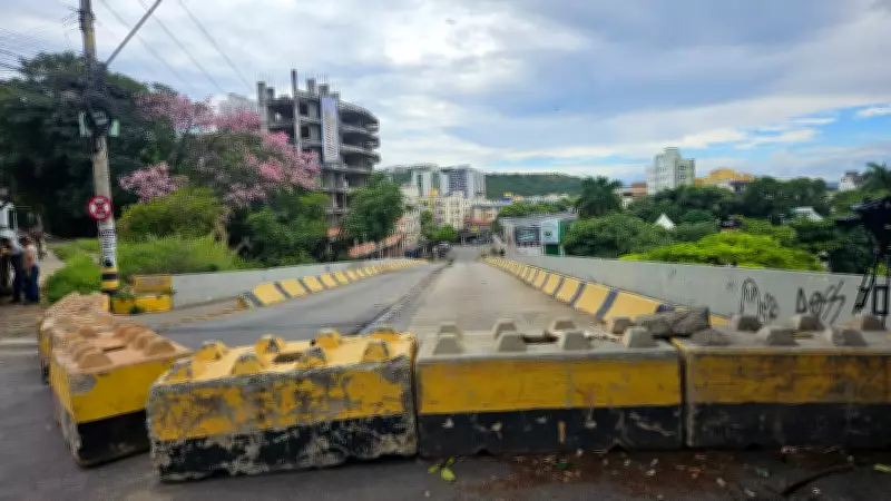 Viaduto Filadélfia em Governador Valadares é interditado por risco de desabamento após laudo técnico