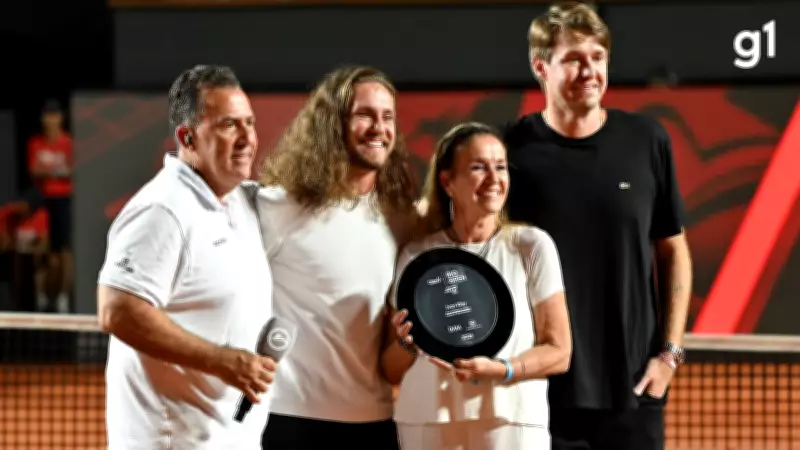 Vitor Kley homenageia pai tenista no Rio Open com cerimônia emocionante