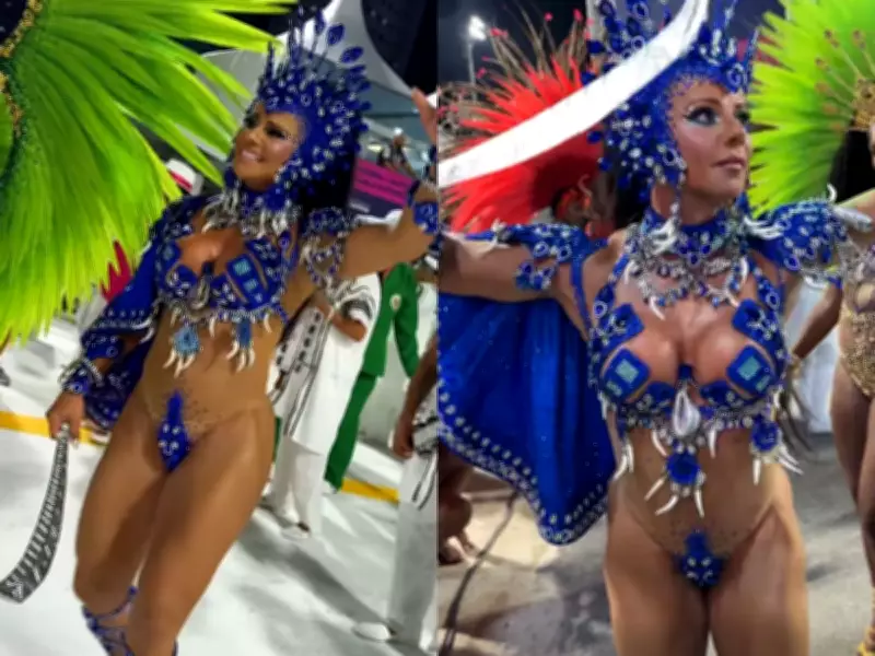Viviane Araújo brilha como rainha convidada no Carnaval de Santos