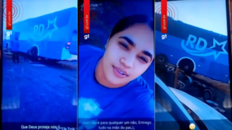 Vítima filmou ônibus com um pneu antes de acidente fatal na BR-153 que deixou sete mortos