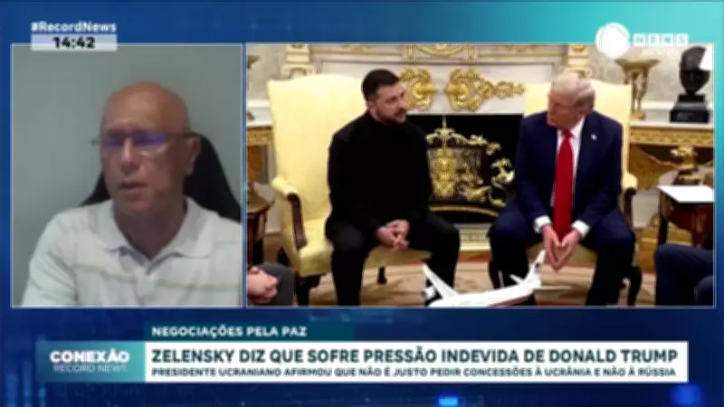 Zelensky denuncia pressão indevida de Trump por concessões territoriais à Rússia
