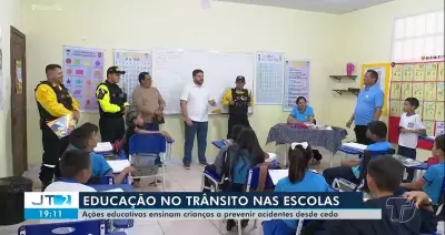 Projeto educa crianças sobre segurança no trânsito em Santarém