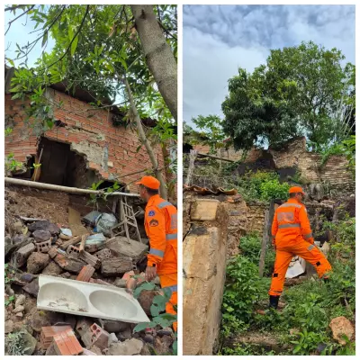 Quatro casas são interditadas em área de risco em Rio Pardo de Minas após vistoria