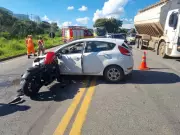 Acidente fatal na BR-494: Motociclista morre após carro fazer manobra proibida em Divinópolis