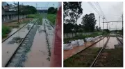 Alagamentos na Linha 7-Rubi da TIC Trens causam lentidão após chuvas em SP