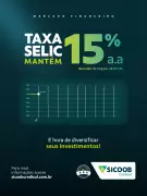 Banco Central mantém Selic em 15%: cenário de juros altos exige cautela e abre oportunidades