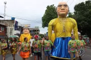 Bloco A Banda celebra 61 anos com bonecos gigantes da Seleção em Macapá