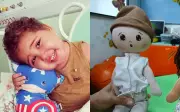 Boneco 'Gabriel' homenageia menino que morreu de leucemia e ajuda crianças em tratamento no Huse