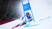 Brasileiro lidera primeira descida do slalom gigante nos Jogos Olímpicos de Inverno
