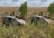 Caminhonete de equipe de deputado capota após agenda em serra de Roraima