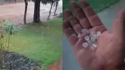 Chuva de granizo atinge Sul do Piauí e Teresina; previsão alerta para mais chuvas intensas