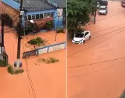 Chuva intensa causa deslizamentos e alagamentos em Rio Bonito, na Região Metropolitana do Rio