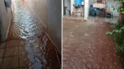 Chuva intensa provoca alagamentos e interdita imóvel em Bauru, SP