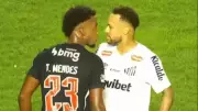 Confronto verbal entre Neymar e Thiago Mendes marca vitória do Santos sobre o Vasco