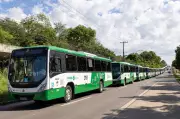 Cuiabá recebe frota de 41 ônibus novos com câmeras de reconhecimento facial
