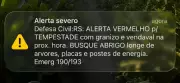 Defesa Civil alerta Porto Alegre sobre tempestades com granizo e ventos fortes