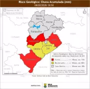 Defesa Civil de BH emite alerta de risco geológico após chuvas intensas