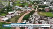 Defesa Civil de Minas Gerais alerta moradores para deixarem áreas de risco iminente