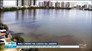 Esgoto e lixo intensificam odor insuportável na Lagoa da Jansen, em São Luís