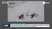 Esquiadores salvam homem soterrado cavando neve com as próprias mãos na Califórnia