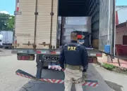 Homem preso com caminhão roubado na BR-393 em Volta Redonda; carga vale R$500 mil