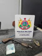 Homem tenta matar companheira com canivete e é preso após perseguição policial no Acre