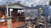 Incêndio criminoso destrói duas casas e deixa quatro feridos em Santa Rosa, RS
