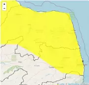 Inmet renova alerta amarelo para chuvas intensas em 103 cidades da Paraíba