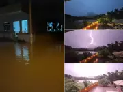 Inundações e raio em Itaocara afetam mais de 500 pessoas no Noroeste Fluminense